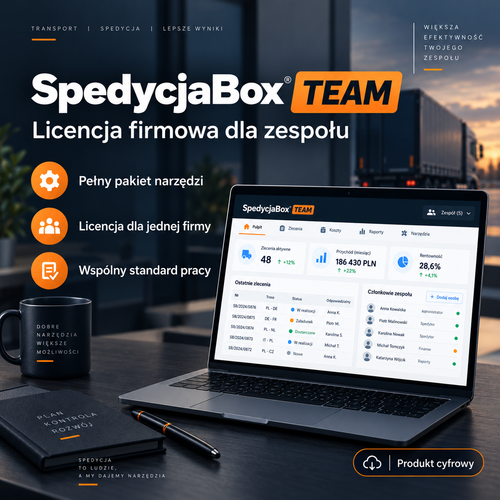 SpedycjaBox TEAM - licencja firmowa dla zespołu